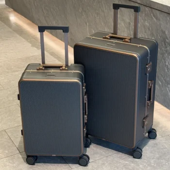 K3093 Sturdy Aluminium Frame Suitcase 28 inch Large Size Drop-resistant Trolley Case