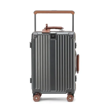 K3234 New Wide Handle Suitcase Luggage with Cup Holder Suitcase
