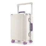 K3094 Wide Trolley Aluminium Frame Suitcase 20 inch Boarding Box Mute Skating Wheel Luggage