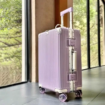 K3171 Suitcase Aluminum Frame with Colorful Silent Spinner Wheel TSA Lock Travel Trolley Case