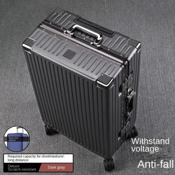 K3283 Aluminium Frame Suitcase Large-capacity Trolley Case
