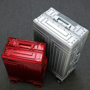 K3075 All-aluminum high end travel luggage pull rod box 20/24/26/28 carry-ons suitcase