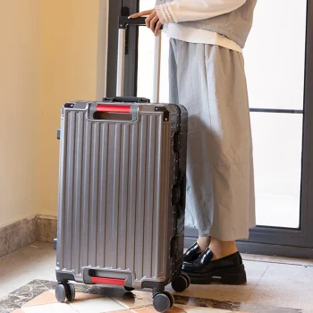 K3312 Aluminium Frame Suitcase Men's Luggage