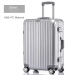 K3244 Travel Suitcase Aluminum Frame Trolley Luggage ABS and PC Material Carry-on Cabin Suitcase