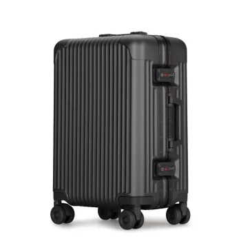 KF63251244 Travel Suitcase Aluminum Frame Trolley Luggage ABS and PC Material Carry-on Cabin Suitcase