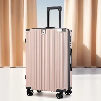 K3080 Business Boarding Trolley Suitcase 20Inch Zipper Large Capacity Universal Wheel Gift Suitcase