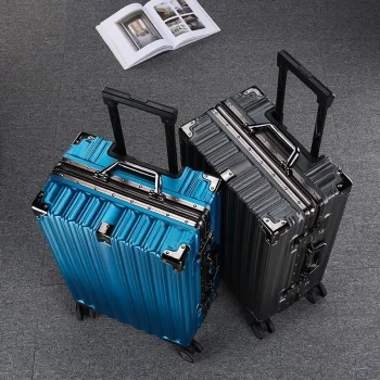 K3173 Trolley Luggage Aluminum Frame Rolling Luggage Case