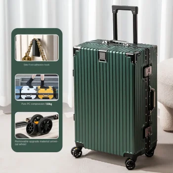 K3344 New Aluminum Frame Luggage Student Trolley Case