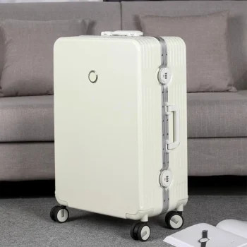 K3425 Suitcase Aluminum Frame Trolley Case Mute Universal Wheel