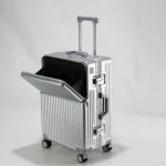 K3374 Front-opening suitcase, swivel wheel handle suitcase, 20-inch carry-on suitcase