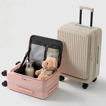 K3325 Expandable Lage Side Open Suitcase Ultra Large