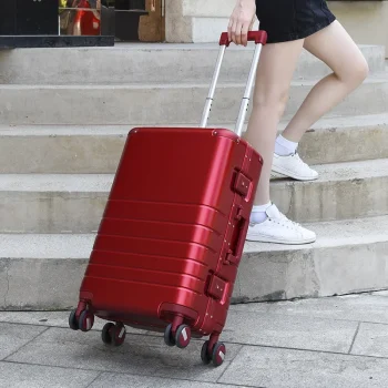 K3469 Aluminum Frame Trolley Suitcase Capacity New Fashion Business Rolling Luggage