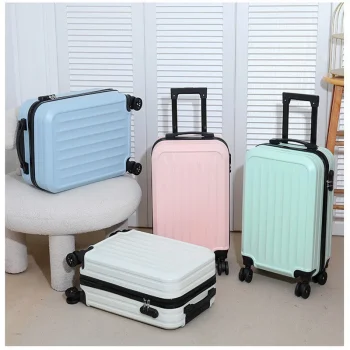 K3456 Lightweight Hardshell Suitcase Large Capacity Sleek Solid Color Durable Trolley Case