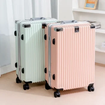 K3355 Women's Lage Aluminum Frame Carry-On Suitcase