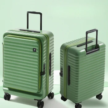 K3399 Trolley Luggage Bag Zipper Large Size Wheeled Travel Suitcase