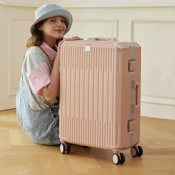 K3437 Suitcase pull rod box Female 20 carry on password boarding travel Box