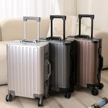 K3383 New Large Capacity Durable Luggage Magnalium Aluminum Alloy Men Man Women