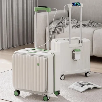 K3329 New Luggage Side Opening Small Lightweight Boardable Trolley Case