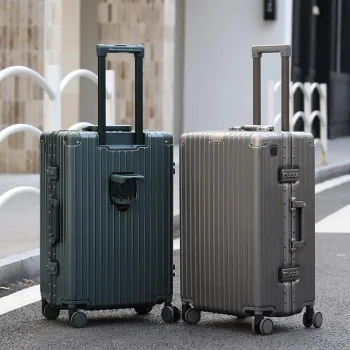 K3336 Multifunctional 20-Inch Aluminum Frame Carry-On Suitcase