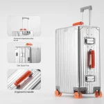 K3345 Travel Suitcase All Aluminum-magnesium Rolling Luggage Boarding Box