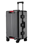 K3321 High-end Aluminum Frame Multi-function Suitcase 2025 Boardable PC Trolley Case