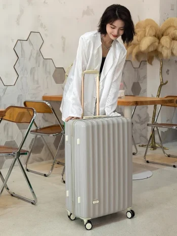 K3444 Travel Suitcase with Combination Lo And Four-Way Rotating Wheels