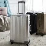 K3519 Aluminium Magnesium Alloy Suitcase Password Trolley Case