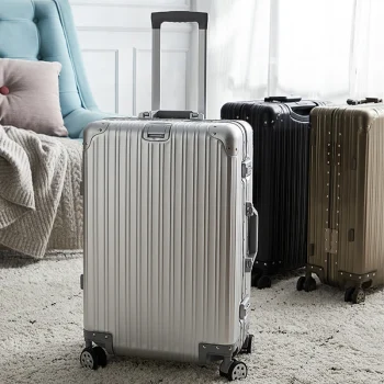 K3519 Aluminium Magnesium Alloy Suitcase Password Trolley Case