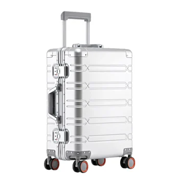 K3432 Aluminum-magnesium alloy Travel Suitcase Rolling Luggage