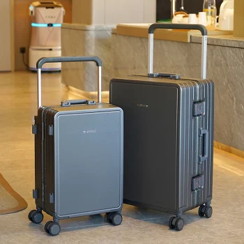 K3433 Travel Suitcase Aluminium Frame Wide Trolley Luggage