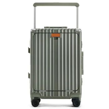 K3337 Wide Handle Suitcase Aluminum Frame with Cup Holder Trolley Case