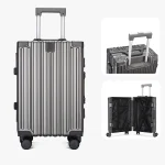 K3341 Women's Suitcase Wear-Resistant Aluminum Frame Boarding Trolley Case